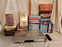 Sansui DVD/VHS Player, VHS & DVD's