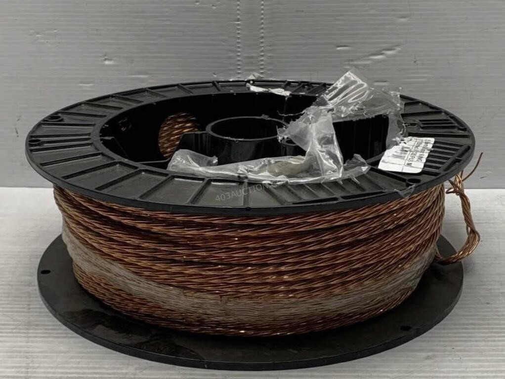 250ft Spool of Bare Copper 6 AWG Wire - NEW