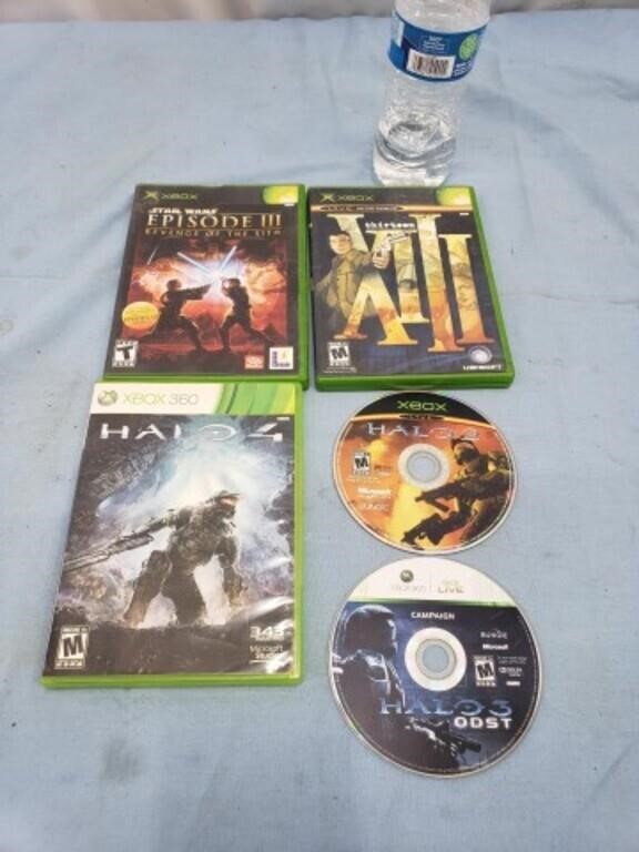 Xbox and Xbox 360 games including Halo