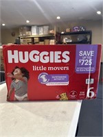 CASE 108 Diapers Huggies Size 6 Little Movers