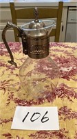 1950’s Corning Brand Silver Plate Carafe Serving