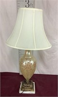 Vintage Lamp With Applied Glass Crystals