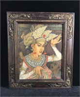 Original Painting on Canvas of Balinese Woman