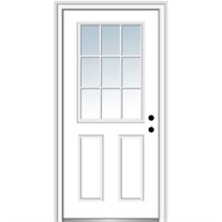 (Read)Front Door, 30" x 80", Steel Primed, White