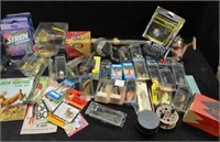 Fishing poles, lures and reels