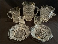 Vintage Lead Crystal & Pressed Glass Pieces