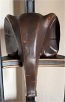 Elephant head sculpture