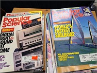 Vintage popular science magazines