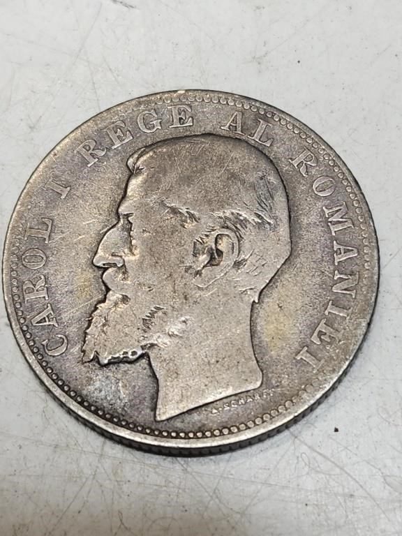 1894 Romanian silver 2 Lei