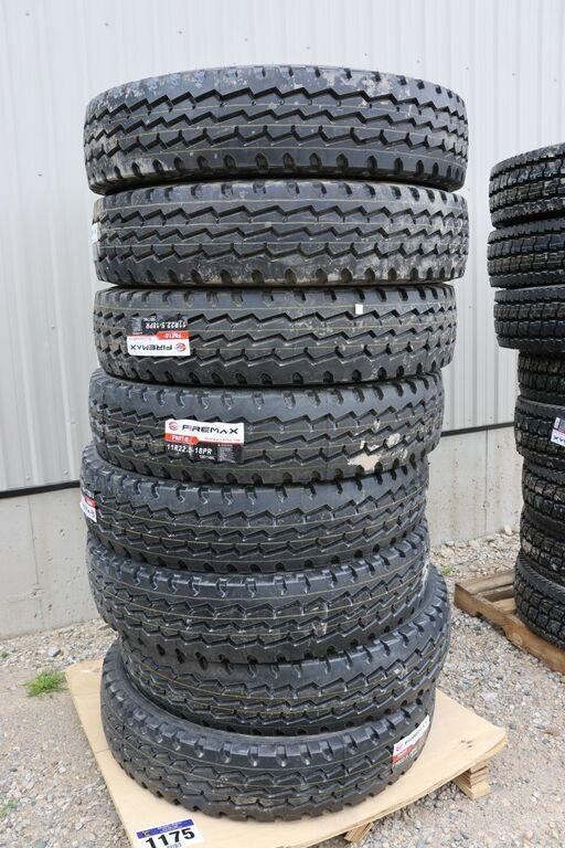 8 UNUSED 11R22.5 ALL POSITION TIRES