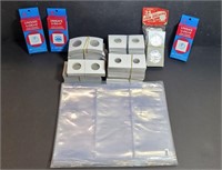 Coin Holders & Clear Binder Sleeves