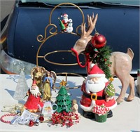 Christmas Santa Cookie Jar Angels Trees & More