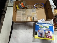 (2) Plastic Organizer w/ Content, Velcro, Other
