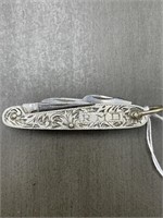 STERLING SILVER POCKET KNIFE WITH RMD ENGRAVED