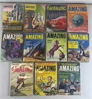 11pc 1956-60 Science Fiction Books w/ Amazing