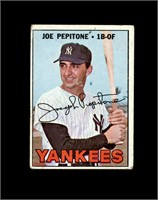 1967 Topps #340 Joe Pepitone VG to VG-EX+