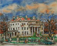 Paulina Everett "Kansas City Museum" Watercolor