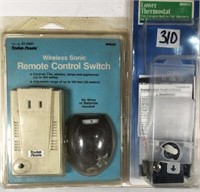 Lower Thermostat & Remote Control Wireless Switch