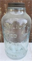Large Horlicks glass jar