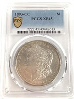1893-CC Morgan Dollar PCGS XF45