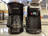 2 coffee makers.