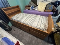 Twin Bed with Drawers