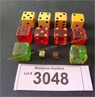 Collection of vintage dice