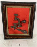 Framed Antique Shotgun Shell Reloading Tool