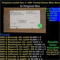 Original sealed box 5- 1977 United States Mint Set