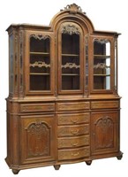 LOUIS XV BUFFET WITH DISPLAY TOP