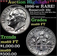 ***Auction Highlight*** 1996-w Roosevelt Dime RARE