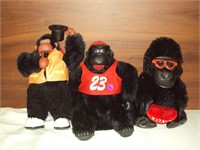 3 Gorilla Lot - Animated, Battery Operated