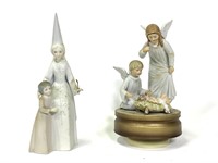 Ceramic Figurines Angel Jesus & Fairy Godmother