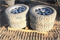 (4) Goodyear 285/60R20 Tires on Dodge 8 Bolt Rims