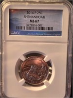 2014 P Shenandoah Graded Coin