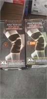 2 copper fit pro series knee wraps. XL