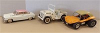 (3) TOY VEHICLES-JEEP, DUNE BUGGY, AUTOMOBILE