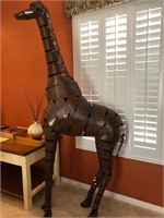 Metal giraffe sculpture #2