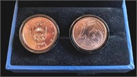 Uncirculated coin cuff links