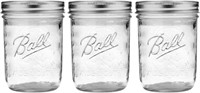 Ball Jar with Lid and Band - (Clear, 3)
