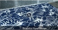 ODIKA Floral 2x3 Foot Diatomaceous Bath Mat