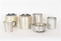 Vintage Aluminum Kitchen Canisters, Measuring Cup