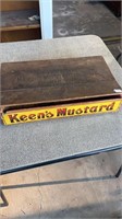 Keen's Mustard Wood Store Display Box