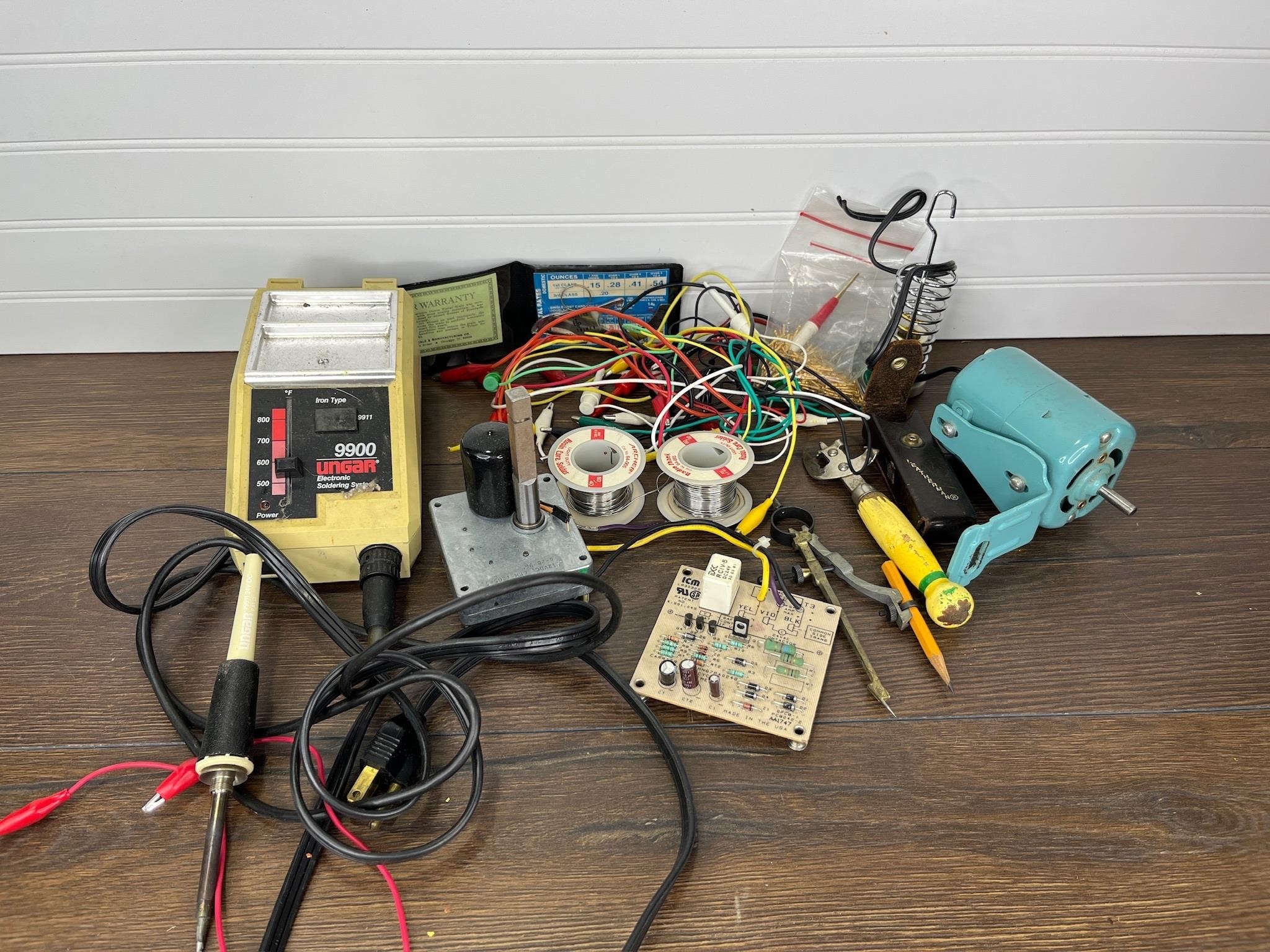 Electronics, Wires & More From Garage Shelf