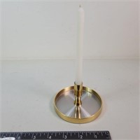 Dansk Design Heavy Brass 8" Candle Stick Holder