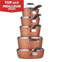 Heritage The Rock Copper 10-pc Cookware Set