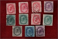 CANADA USED QUEEN VICTORIA STAMPS