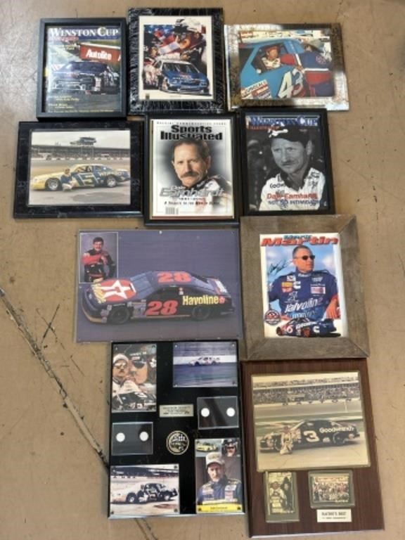 Ten NASCAR Plaques