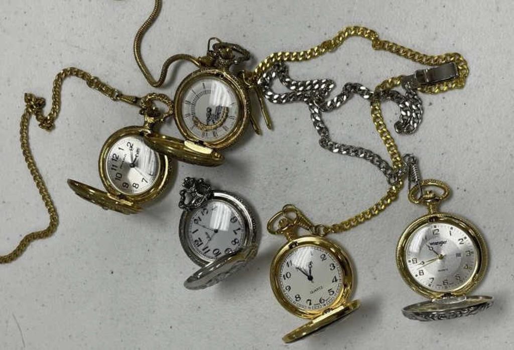 5 - Hunting Case Pocket Watches