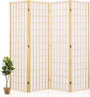 Salfanre Japanese Room Divider, 4 Panel, 5.6Ft